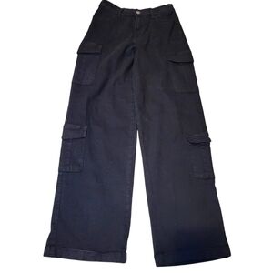madden NYC  cargo pants, elastic womens small black